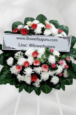 พวงหรีดดอกไม้ส่งฟรี