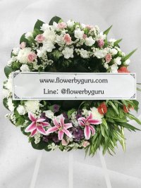 พวงหรีดดอกไม้สด ส่งฟรีไม่แพง